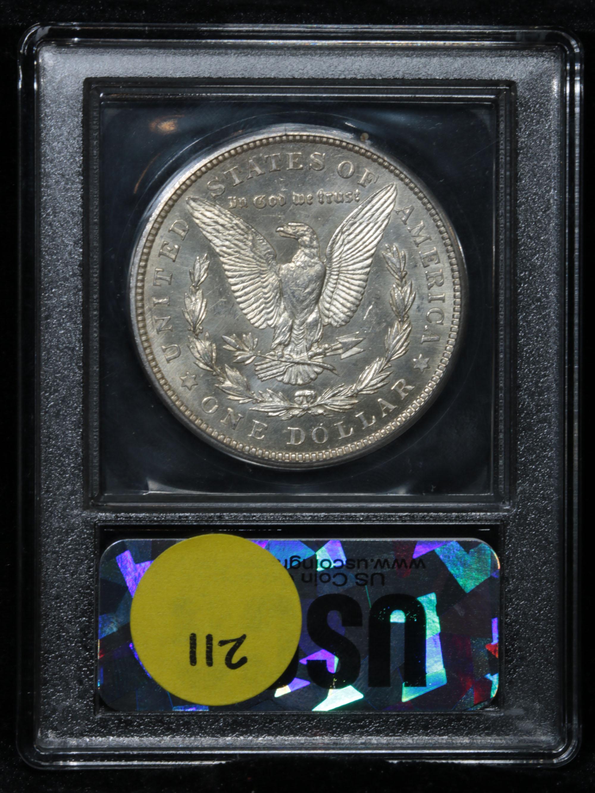 ***Auction Highlight*** 1921-p Morgan Dollar $1 Graded Choice Unc DMPL By USCG (fc)