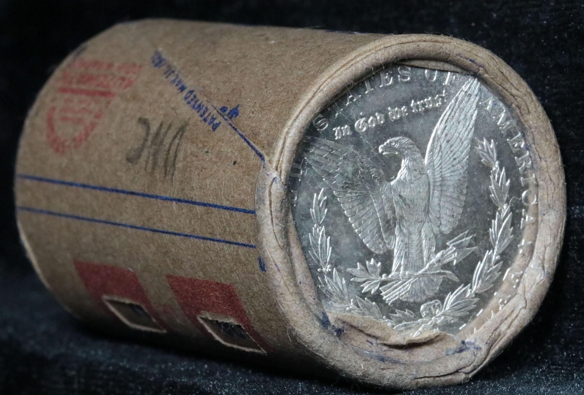 Auction Highlight Incredible Find, Uncirculated Morgan $1 Shotgun Roll w/1884 & ''s'' mint end. (fc)