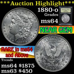 ***Auction Highlight*** 1880-o Morgan Dollar $1 Graded Choice Unc By USCG (fc)