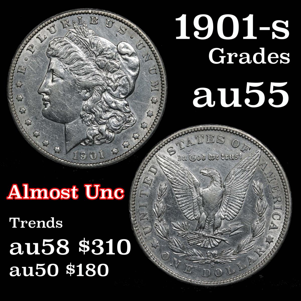 1901-s Morgan Dollar $1 Grades Choice AU