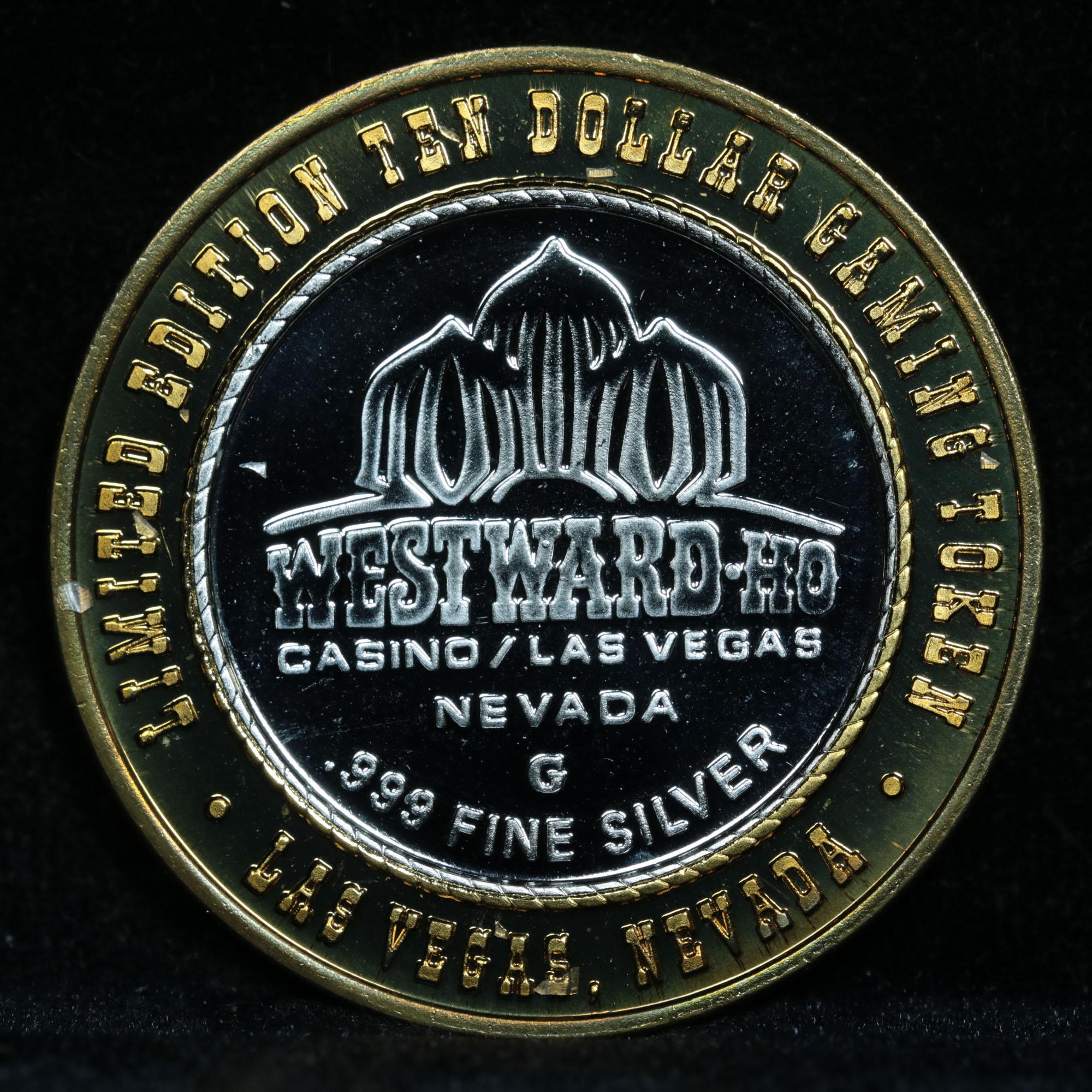 Casino Token with .6 Oz. of Silver in the center