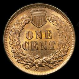 ***Auction Highlight*** 1898 Indian Cent 1c Graded GEM+ Unc RD By USCG (fc)