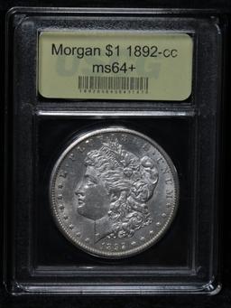 ***Auction Highlight*** 1892-cc Morgan Dollar $1 Graded Choice+ Unc By USCG (fc)