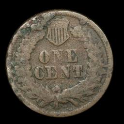 1864 Bronze Indian Cent 1c Grades vg, very good