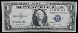 1935F $1 Blue Seal Silver Certificate Grades Choice CU