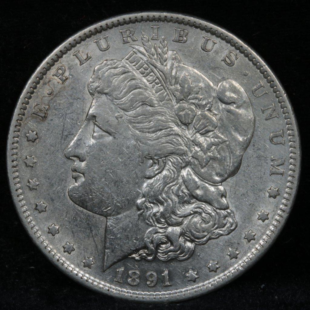 1891-s Morgan Dollar $1 Grades Choice AU/BU Slider