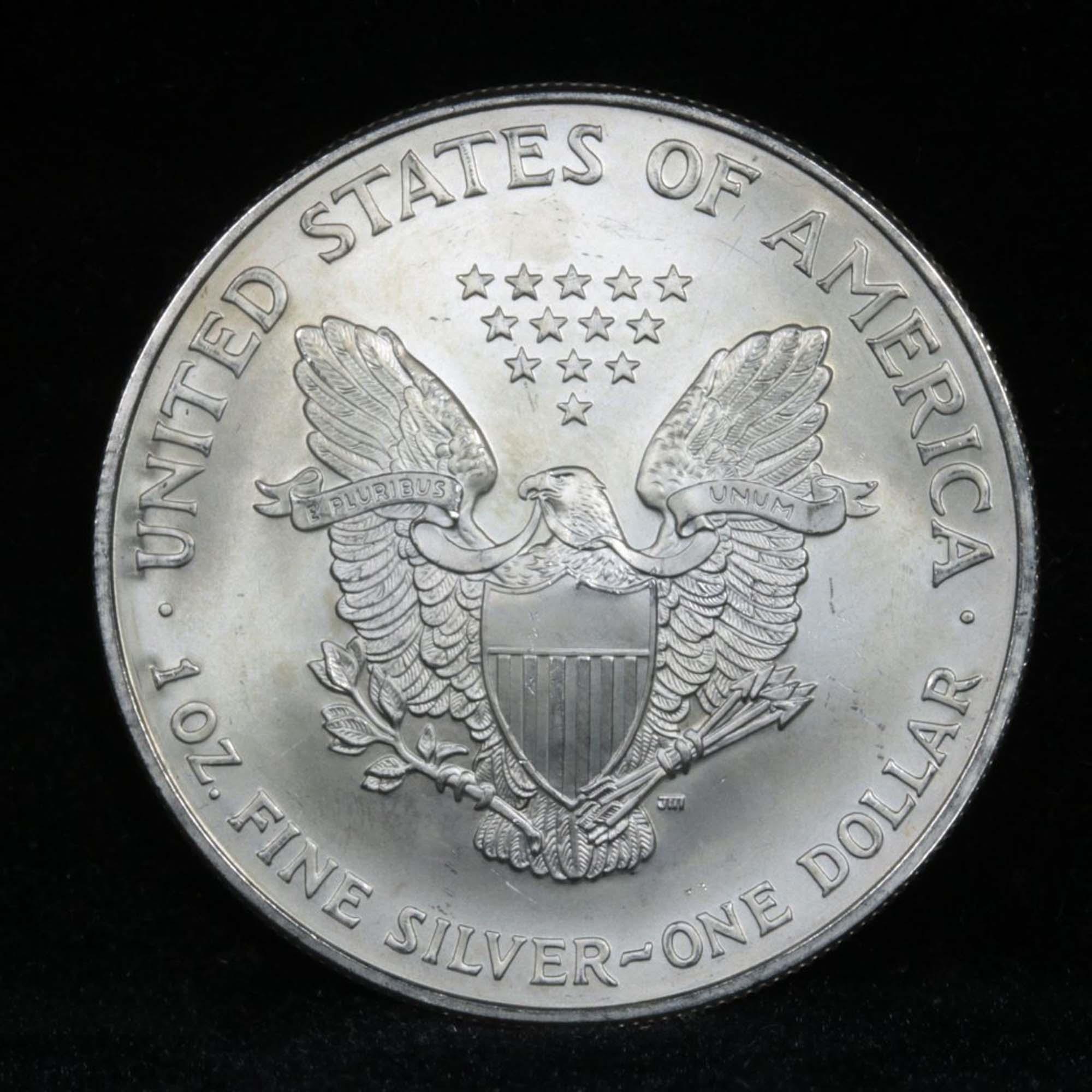 2006 Silver Eagle Dollar $1 Grades GEM Unc