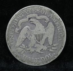 1875-p Seated Half Dollar 50c Grades g+