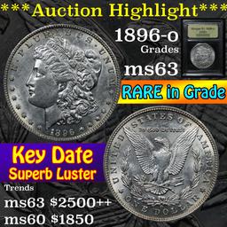 ***Auction Highlight*** 1896-o Morgan Dollar $1 Graded Select Unc By USCG (fc)