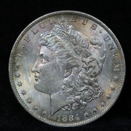 1884-o Morgan Dollar $1 Grades Choice+ Unc