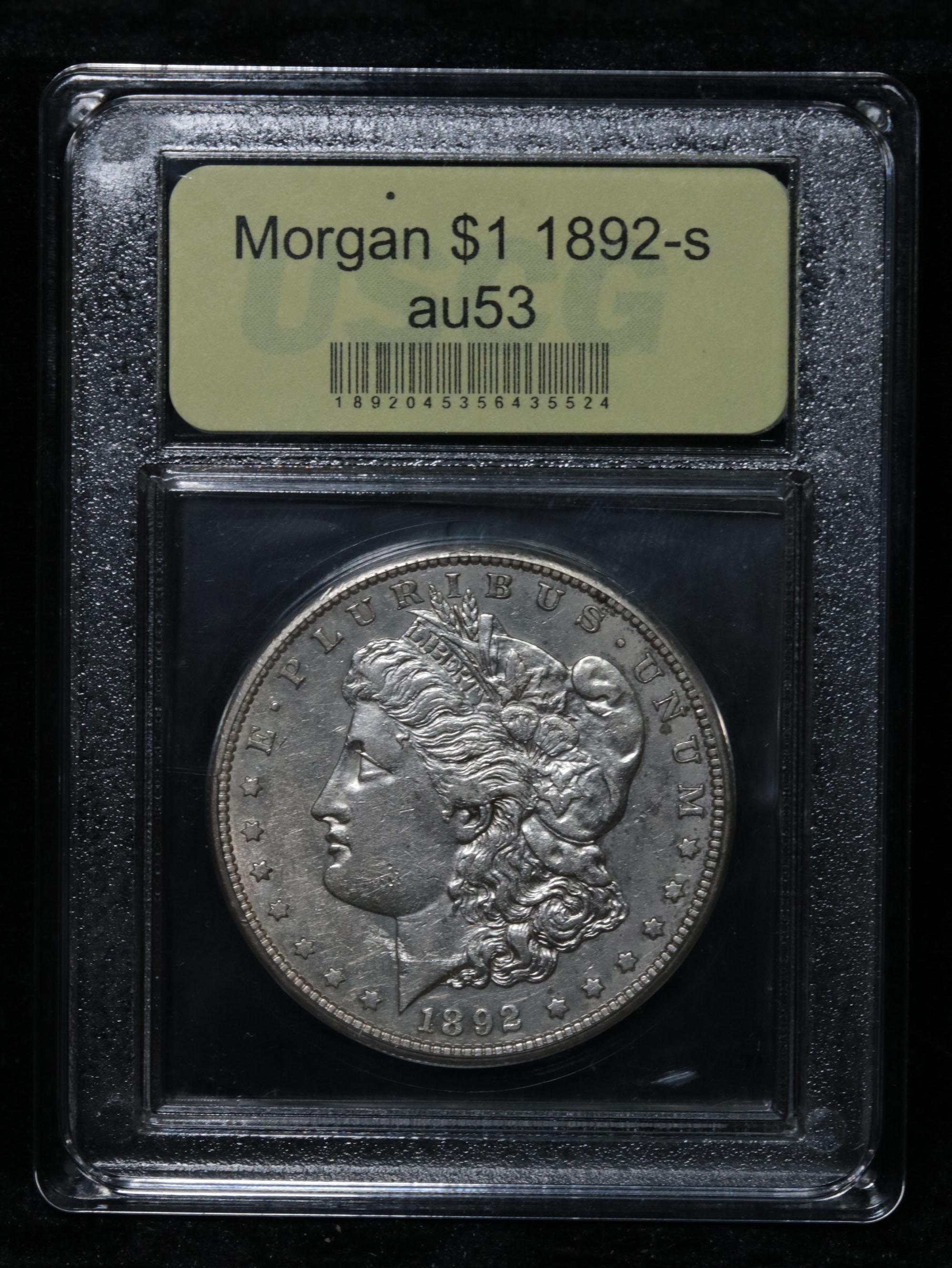 ***Auction Highlight*** 1892-s Morgan Dollar $1 Graded Select AU By USCG (fc)