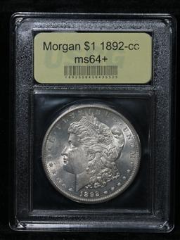 ***Auction Highlight*** 1892-cc Morgan Dollar $1 Graded Choice+ Unc By USCG (fc)