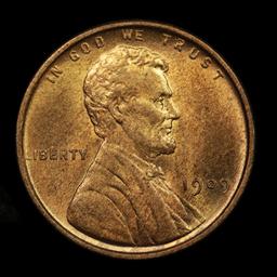 ***Auction Highlight*** 1909 vdb Lincoln Cent 1c Grades GEM+ Unc RD (fc)