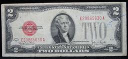 1928G $2 Red Seal United States Note Grades xf+