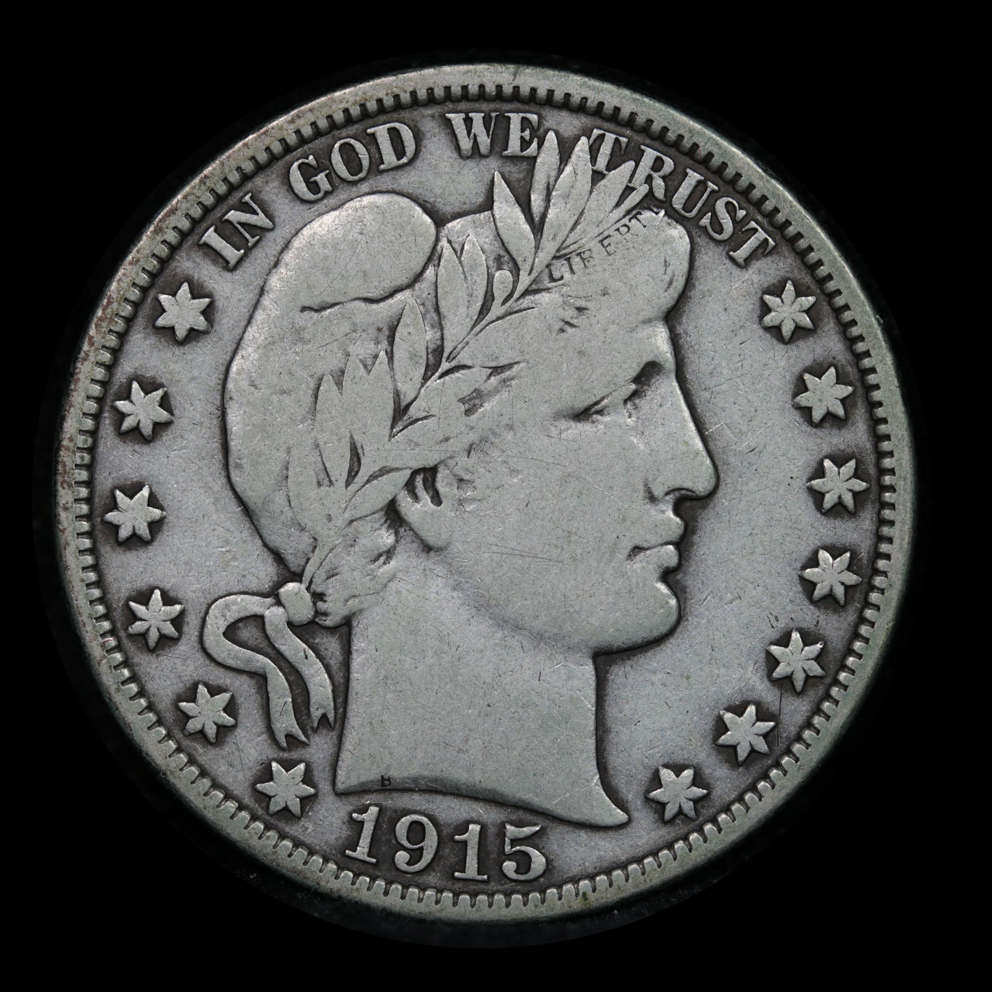 1915-d Barber Half Dollars 50c Grades vf, very fine