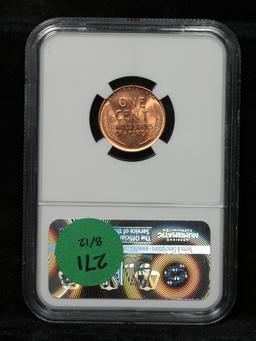 NGC 1956-d Lincoln Cent 1c Graded ms65 rd By NGC