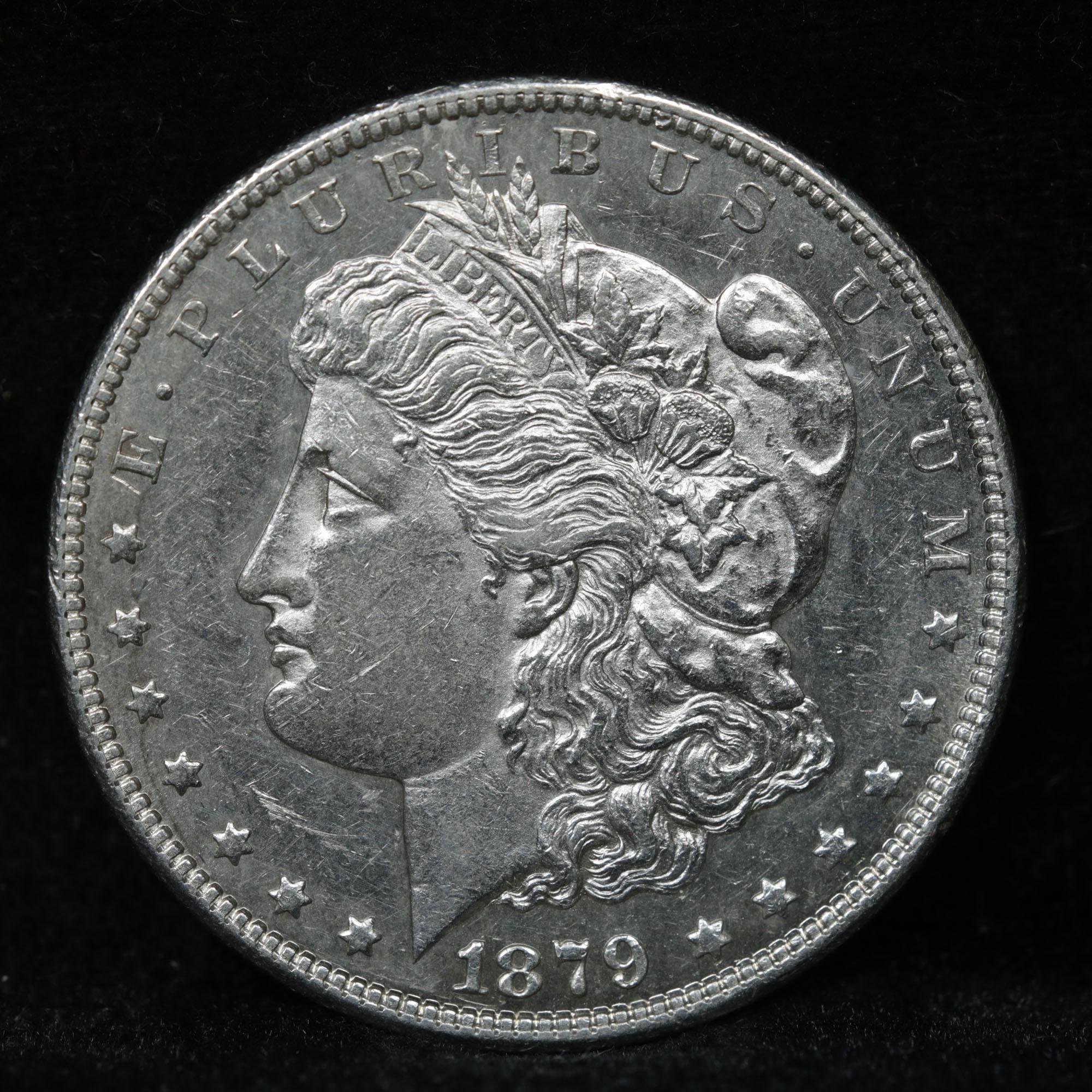 ***Auction Highlight*** 1879-s rev '78 Morgan Dollar $1 Graded Select Unc+ PL By USCG (fc)