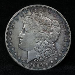 ***Auction Highlight*** 1892-s Morgan Dollar $1 Grades AU, Almost Unc (fc)