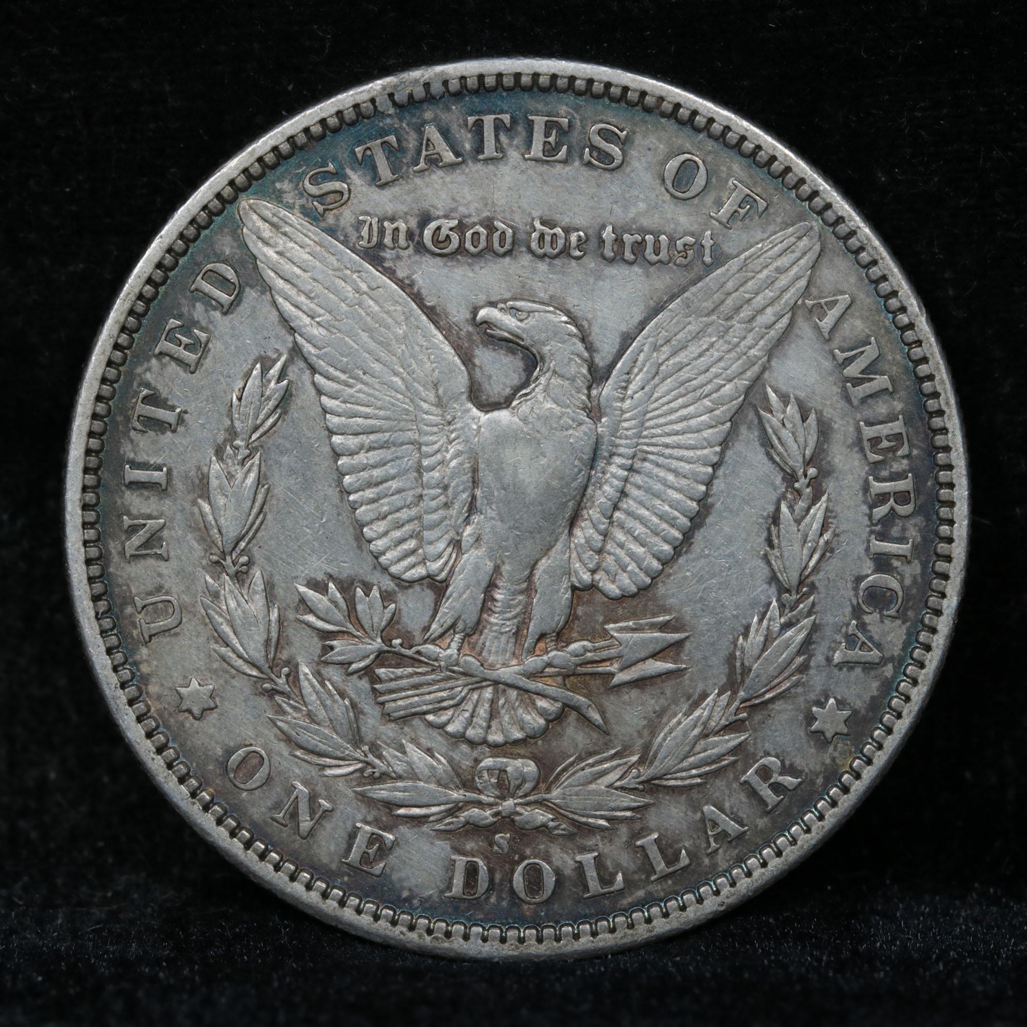 ***Auction Highlight*** 1892-s Morgan Dollar $1 Grades AU, Almost Unc (fc)