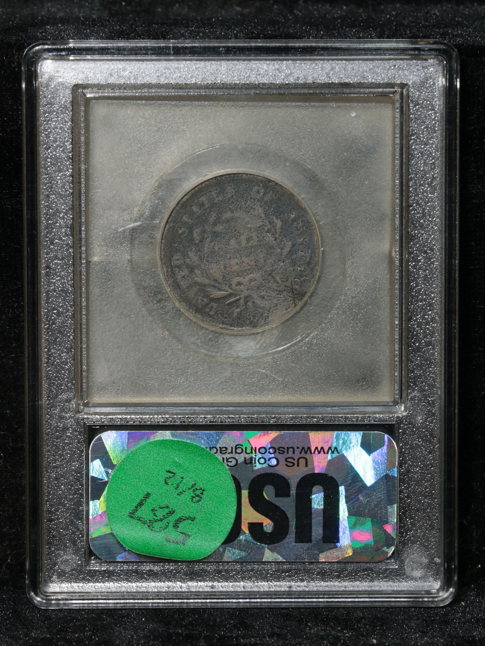 *Auction Highlight* 1797 c-2, r-3, Centered Head Liberty Cap 1/2c Graded vg, very good By USCG (fc)
