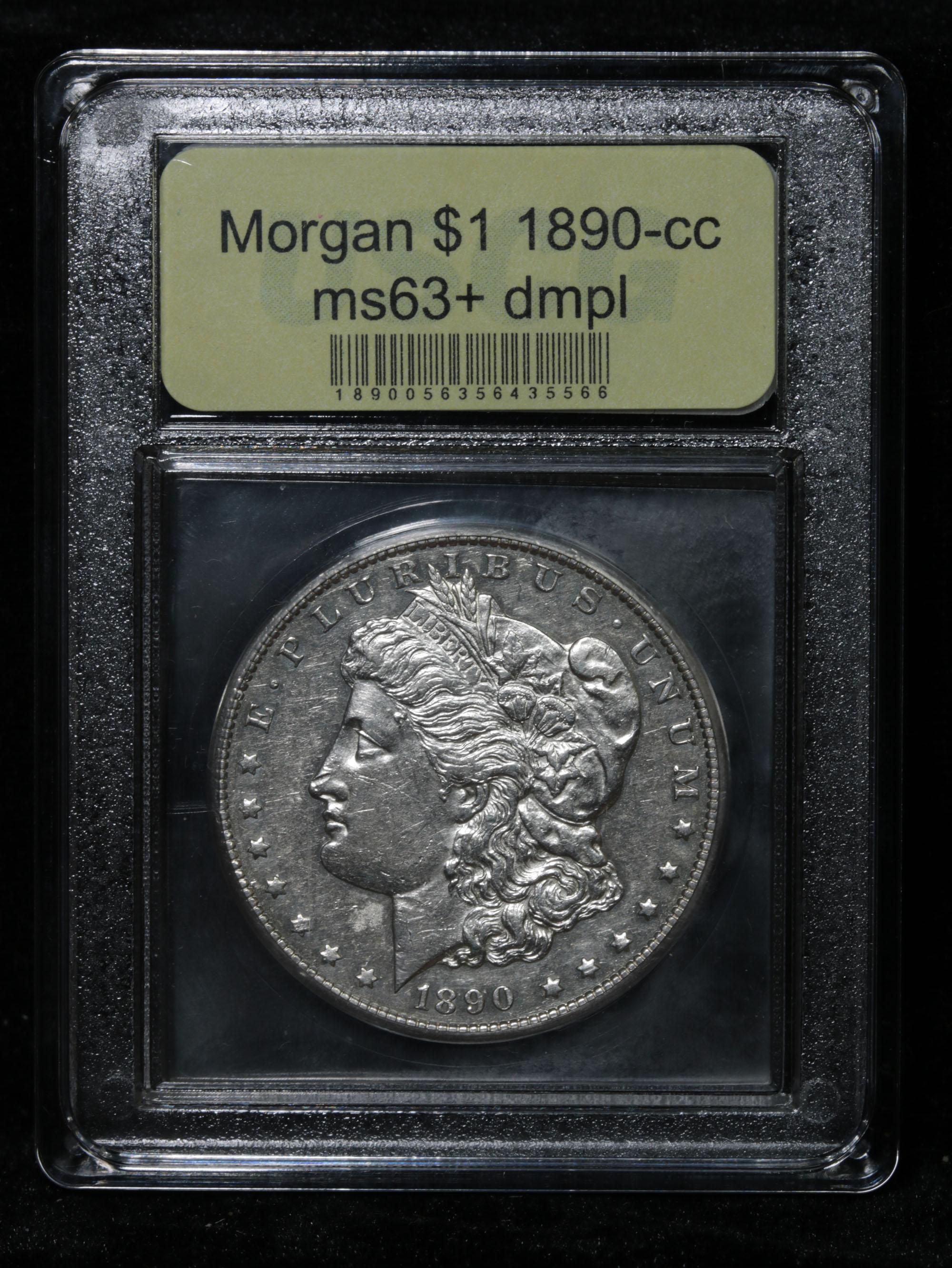 ***Auction Highlight*** 1890-cc Morgan Dollar $1 Graded Select Unc+ DMPL By USCG (fc)