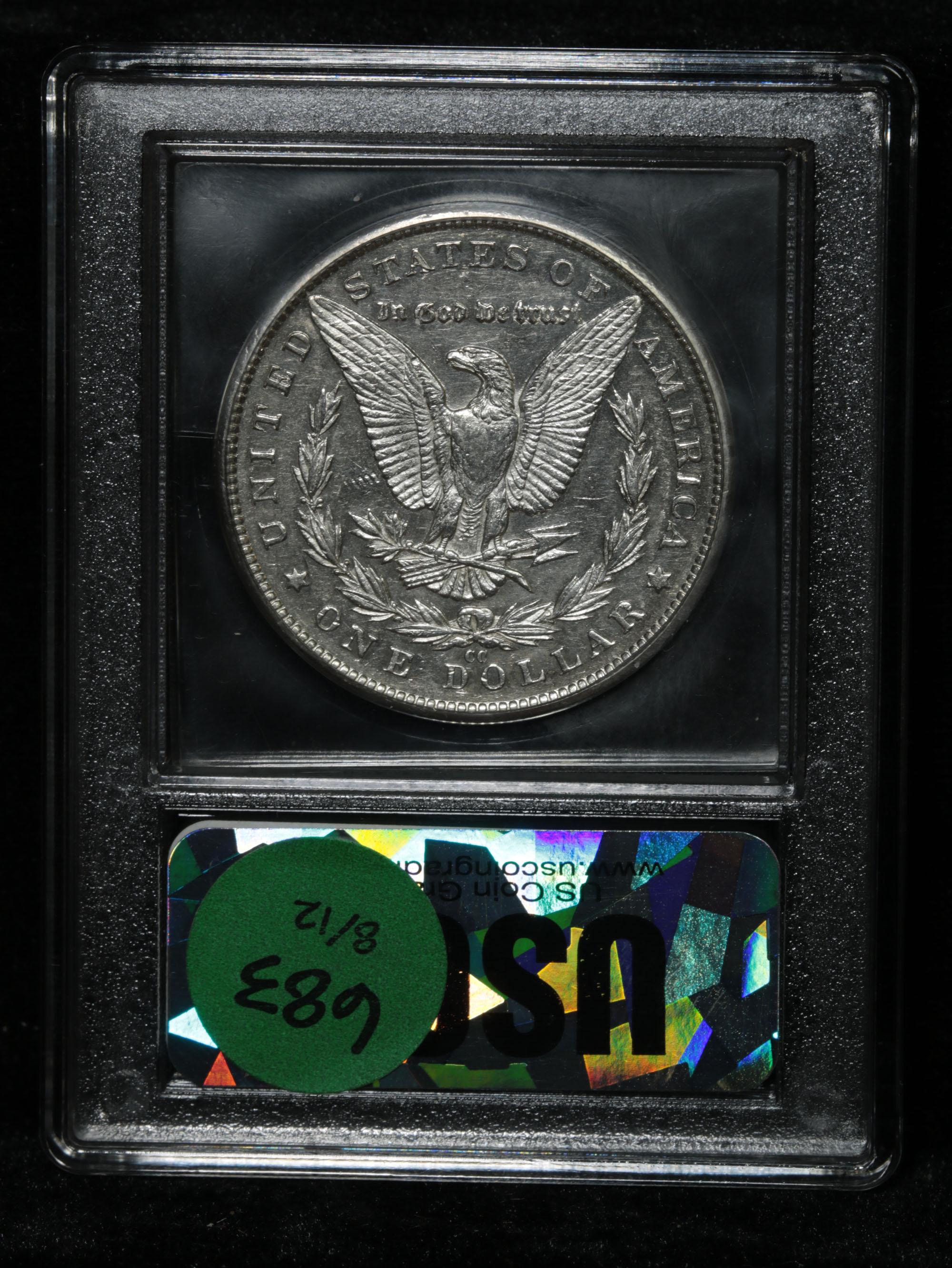 ***Auction Highlight*** 1890-cc Morgan Dollar $1 Graded Select Unc+ DMPL By USCG (fc)