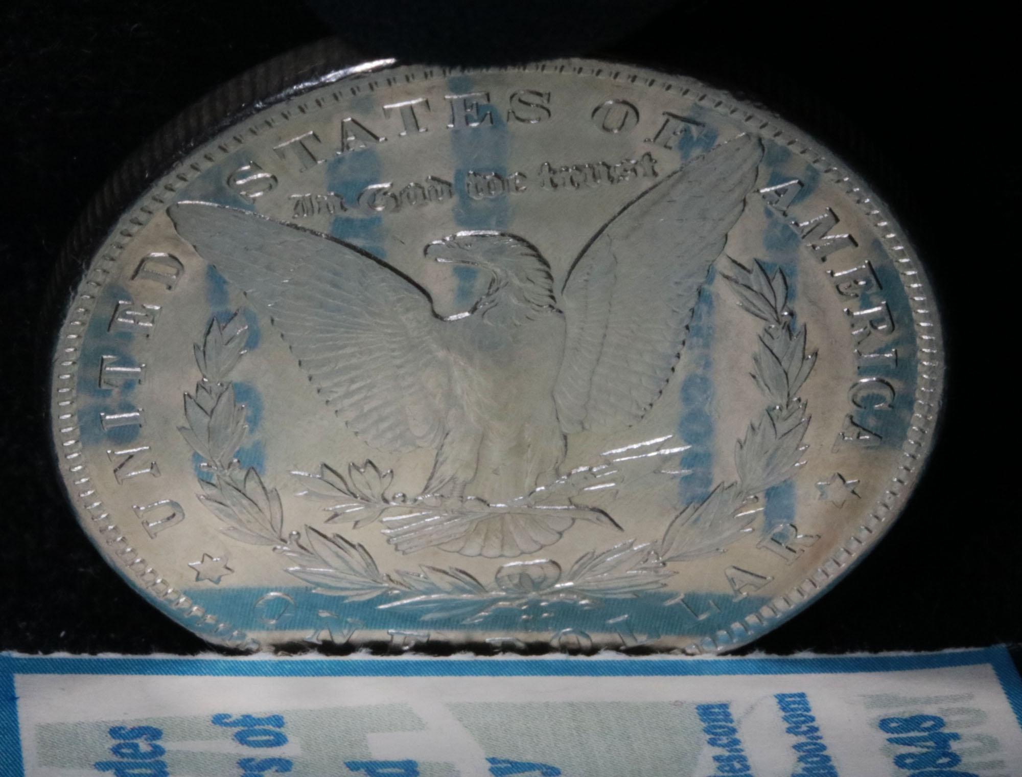 ***Auction Highlight*** 1890-cc Morgan Dollar $1 Graded Select Unc+ DMPL By USCG (fc)