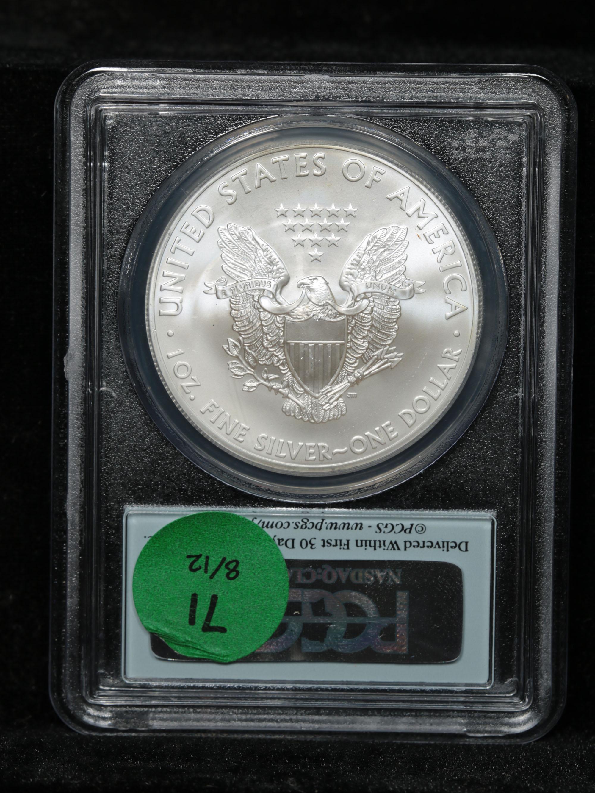 PCGS 2013 Silver Eagle Dollar $1 Graded ms69 By PCGS