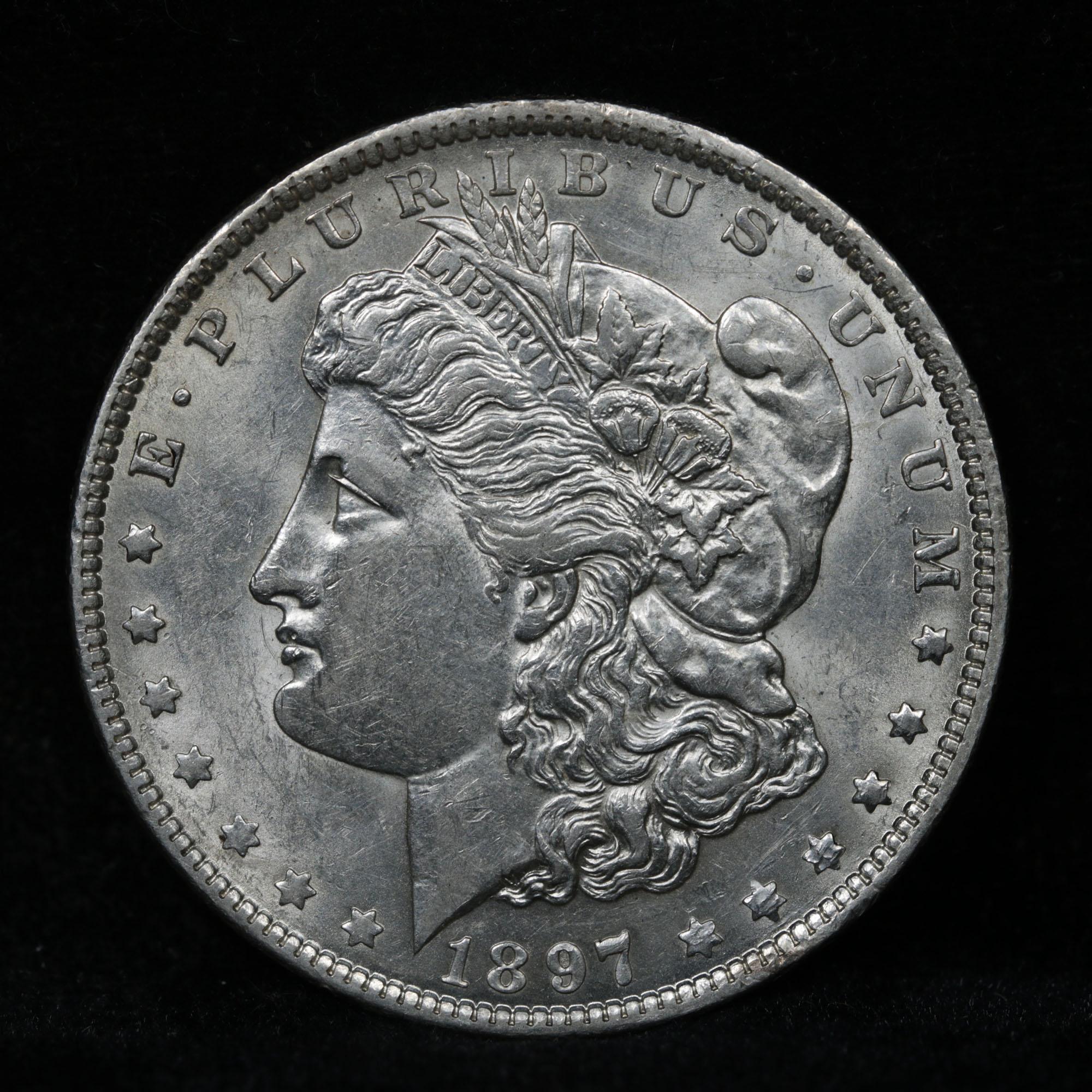 ***Auction Highlight*** 1897-o Morgan Dollar $1 Graded Select+ Unc By USCG (fc)