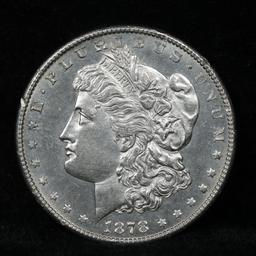 ***Auction Highlight*** 1878-s Morgan Dollar $1 Graded GEM+ UNC PL By USCG (fc)