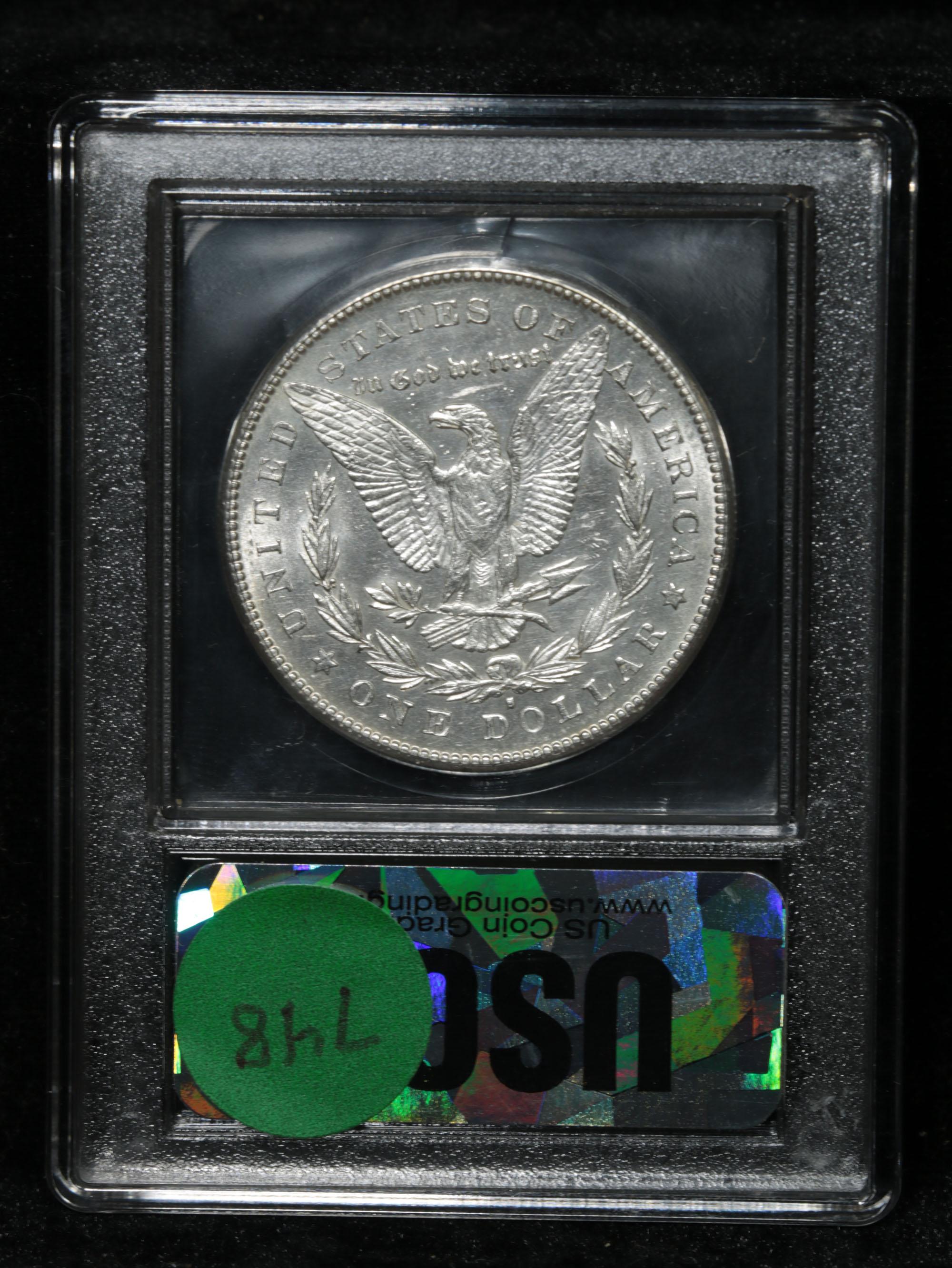 ***Auction Highlight*** 1878-s Morgan Dollar $1 Graded GEM+ UNC PL By USCG (fc)