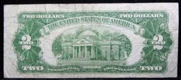 1928G $2 Red Seal United States Note Grades xf+