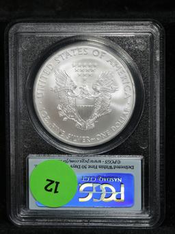 PCGS 2008 Silver Eagle Dollar $1 Graded ms70 By PCGS