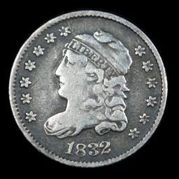 1832 Capped Bust Half Dime 1/2 10c Grades vf, very fine