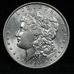 ***Auction Highlight*** 1901-p Morgan Dollar $1 Grades Select Unc (fc)