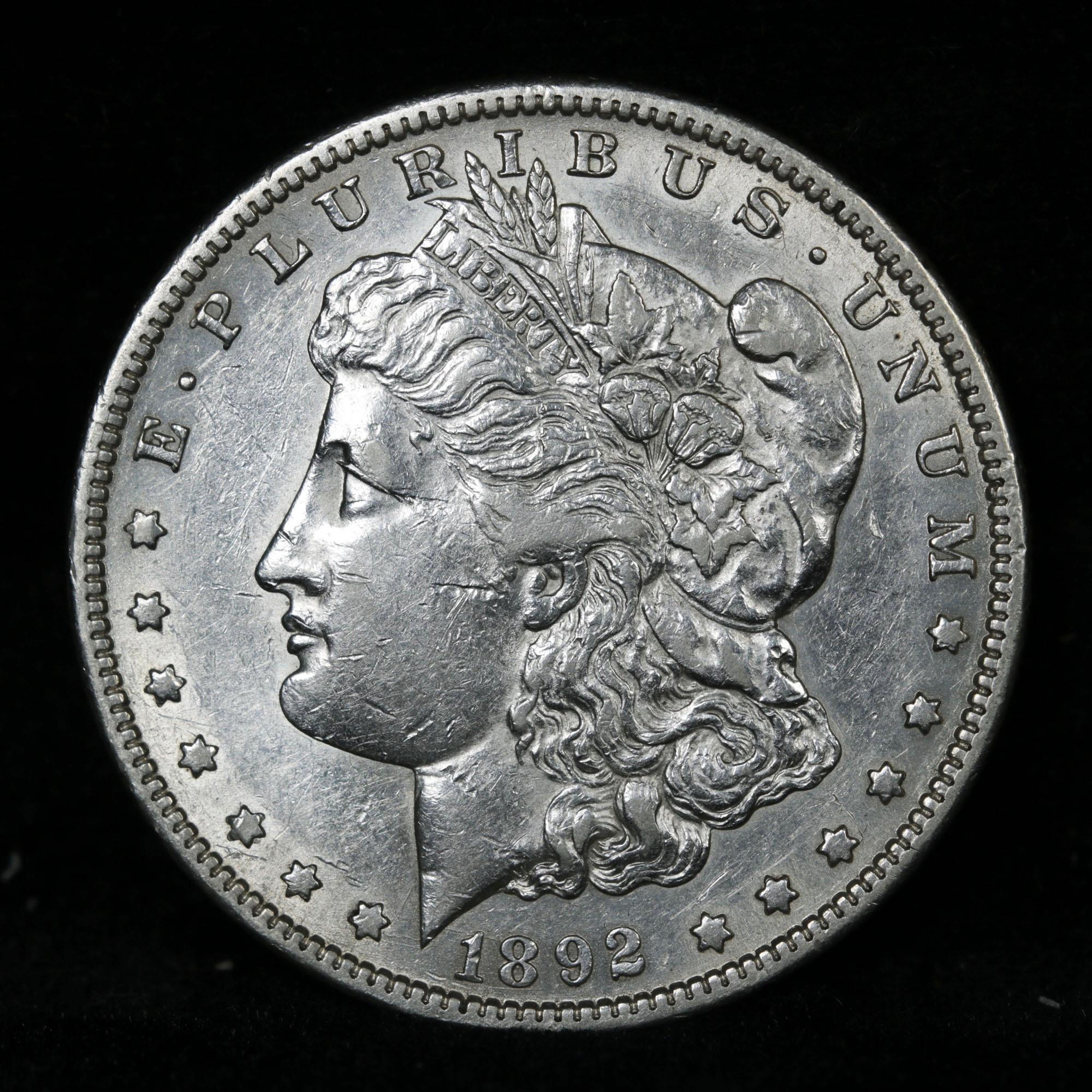 ***Auction Highlight*** 1892-s Morgan Dollar $1 Grades Choice AU (fc)