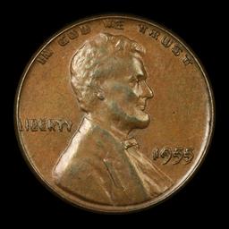 ***Auction Highlight*** 1955/1955 DDO Lincoln Cent 1c Grades Select Unc BN (fc)