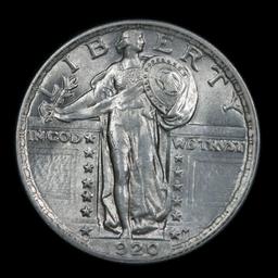 ***Auction Highlight*** 1920-p Standing Liberty Quarter 25c Grades Gem Unc FH (fc)