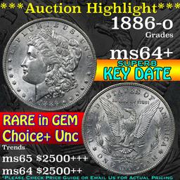 ***Auction Highlight*** 1886-o Morgan Dollar $1 Grades Choice+ Unc (fc)