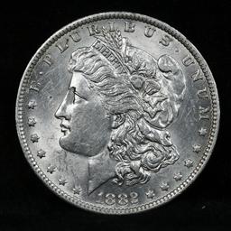 ***Auction Highlight*** 1882-o/s Morgan Dollar $1 Grades Choice+ Unc (fc)