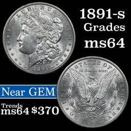 1891-s Morgan Dollar $1 Grades Choice Unc (fc)