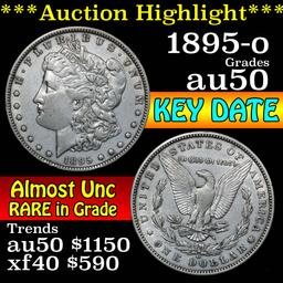 ***Auction Highlight*** 1895-o Morgan Dollar $1 Grades AU, Almost Unc (fc)