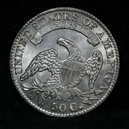 ***Auction Highlight*** 1831 Capped Bust Half Dollar 50c Graded Choice+ Unc by USCG (fc)