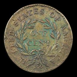 ***Auction Highlight*** 1795 Liberty Cap Flowing Hair large cent 1c Graded xf+ by USCG (fc)