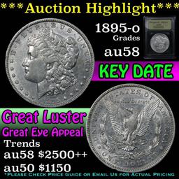 ***Auction Highlight*** 1895-o Morgan Dollar $1 Grades Choice AU/BU Slider (fc)