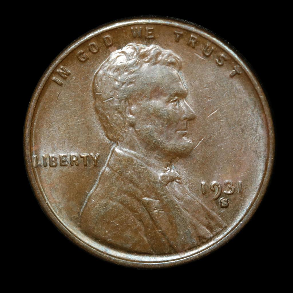 1931-s Lincoln Cent 1c Grades Choice Unc BN