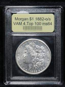 ***Auction Highlight*** 1882-o/s VAM 4,  Top 100 Morgan Dollar $1 Graded Choice Unc By USCG (fc)