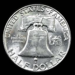 1962-d Franklin Half Dollar 50c Grades Select Unc FBL