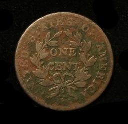 1802 Draped Bust Large Cent 1c Grades vg, very good