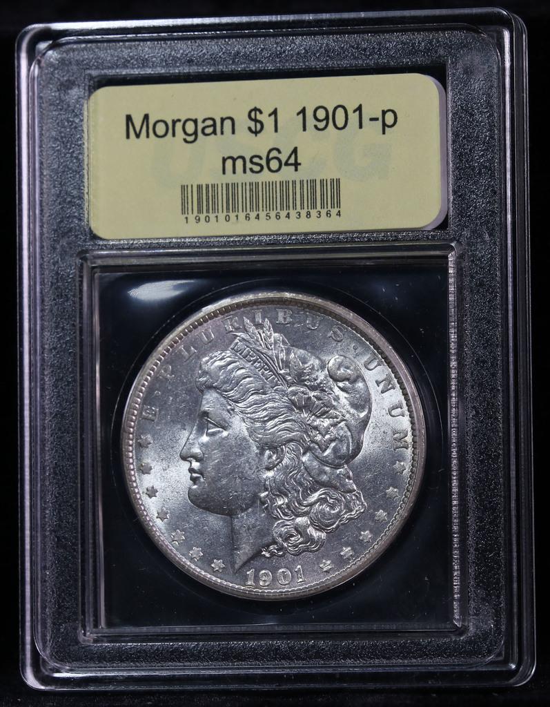 ***Auction Highlight*** 1901-p Morgan Dollar $1 Graded Choice Unc by USCG (fc)